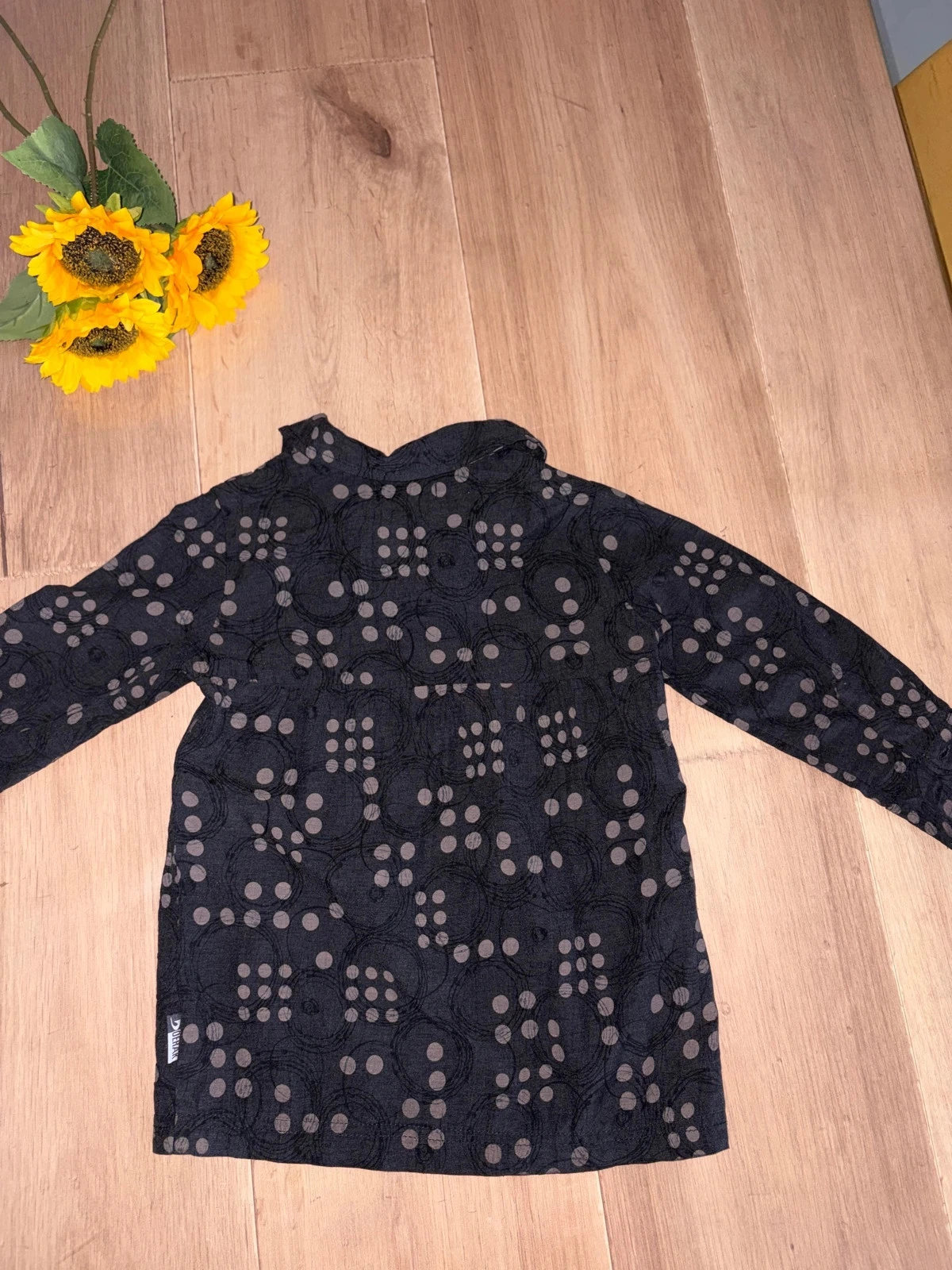 Brown long-sleeved blouse Doerak size 4 years – photo 2